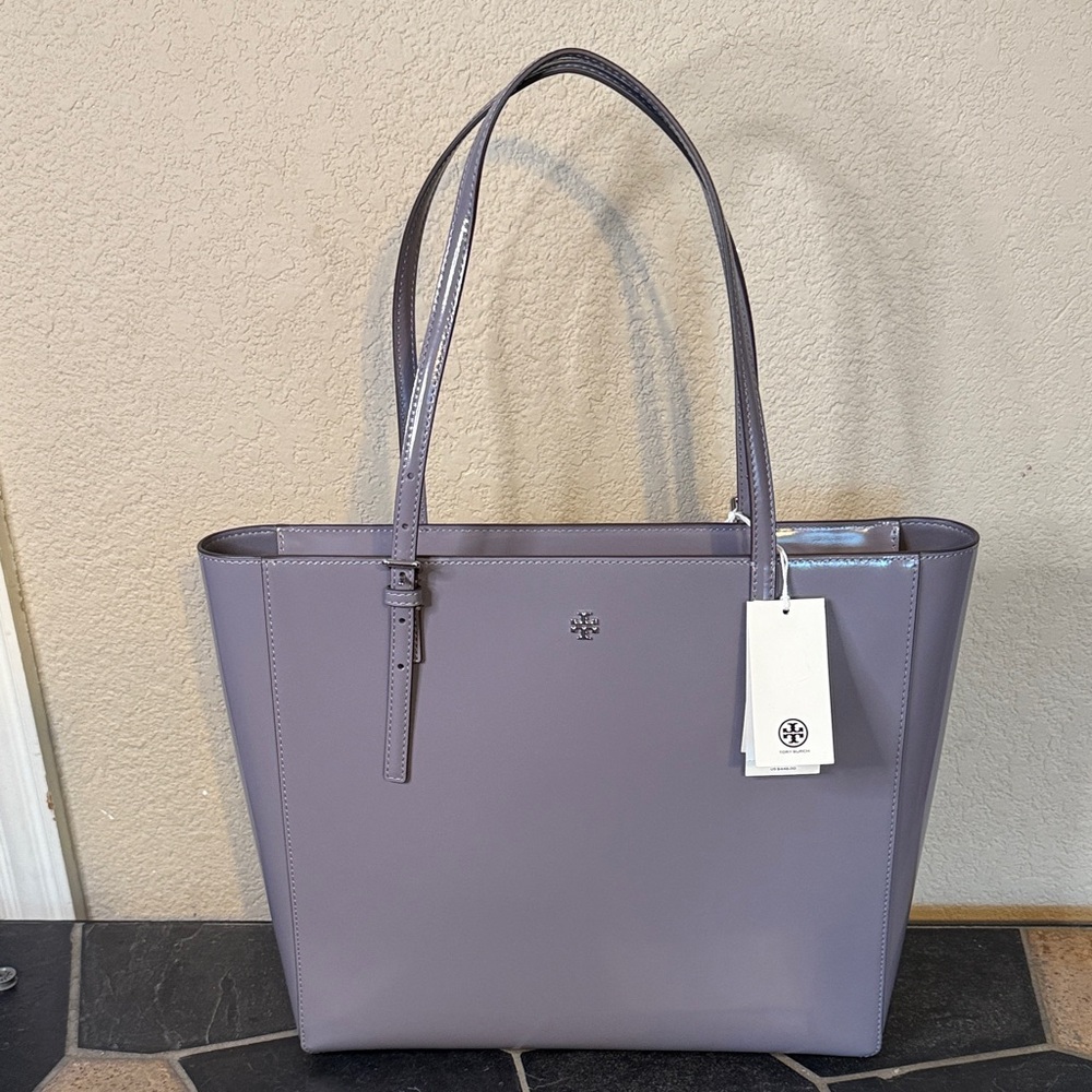 NWT Tory Burch Emerson Patent Leather Tote Bag